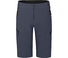 Bergson VINA Bermuda | Damen 2in1 Radshorts \(mit gepolsterter Innenhose\),  robust, elastisch - grau/blau