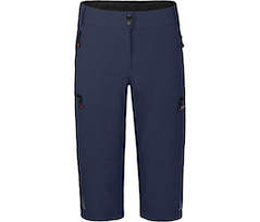 Bergson VINA Capri | Damen 3/4 Radhose 2in1 \(mit gepolsterter Innenhose\),  robust, elastisch - peacoat blau