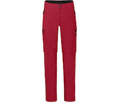 Bergson VINA Zipp-Off | Damen 2in1 Radhose \(mit gepolsterter Innenhose\),  robust, elastisch - rot