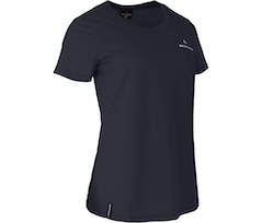 Bergson HALSAY | Damen Funktions T-Shirt,  Pique, pflegeleicht, schnelltrocknend - Nacht blau