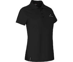 Bergson CHERON | Damen Polo-Shirt,  Knopfleiste, Pique, schnelltrocknend, pflegeleicht - schwarz