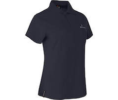 Bergson SHONA | Damen Polo-Shirt,  Rei�verschluss, schnelltrocknend, Pique - Nacht blau