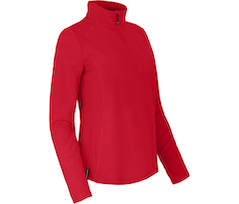 Bergson BELLA | Damen Fleecerolli,  warm, schnelltrocknend - China rot