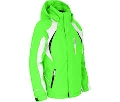 Bergson JENS | Kinder Skijacke,   perfekt f�r junge Wintersportler - Gecko gr�n