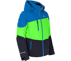 Bergson VOLKER neo | Kinder Skijacke,  die perfekte Skijacke f�r junge Abenteurer - warm, funktional und stylisch! - Gecko gr�n