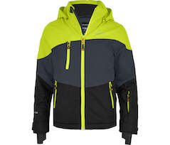 Bergson VOLKER neo \(maxi\) | Kinder Skijacke,  extra weit f�r extra viel Spa� im Schnee! - leuchtend gr�n