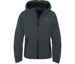 Bergson LIO THERMO | Kinder Regenjacke,  leicht wattiert, 12000 mm Wassers�ule - dunkel grau