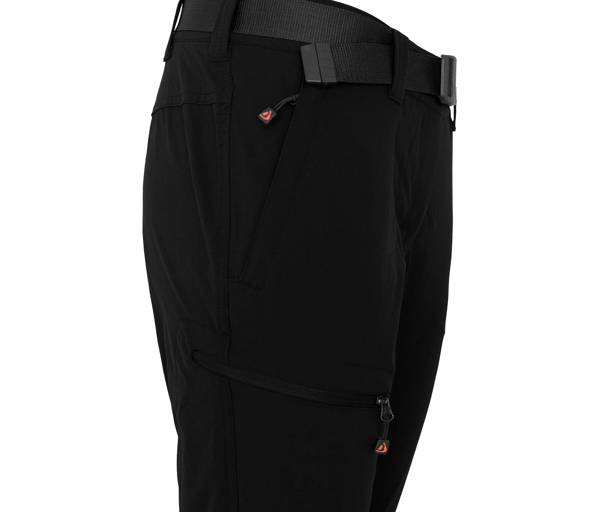 Bergson BARLEE Capri (slim) Damen 3/4 Wanderhose, vielseitig, pflegeleicht schwarz
