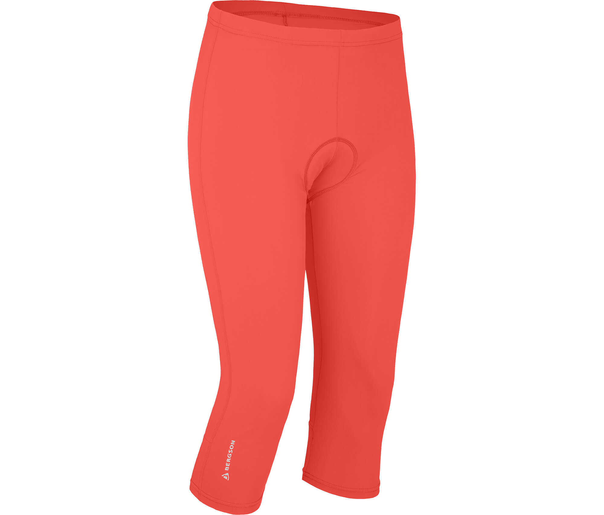 Bergson Casca Mit Sitzpolster Elastische 3 4 Damen Radhose Coral