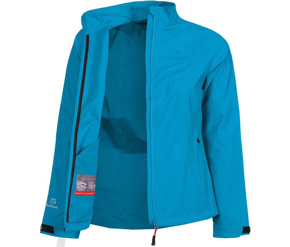Bergson Softshelljacke Damen Flore Blau Ozean 08ynwPvmNO