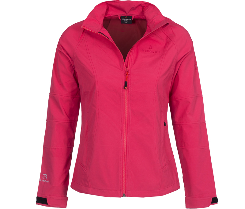 Bergson FLORE | winddichte Damen Softshelljacke Himbeer rot Bergson FLORE | winddichte Damen Softshelljacke Himbeer rot