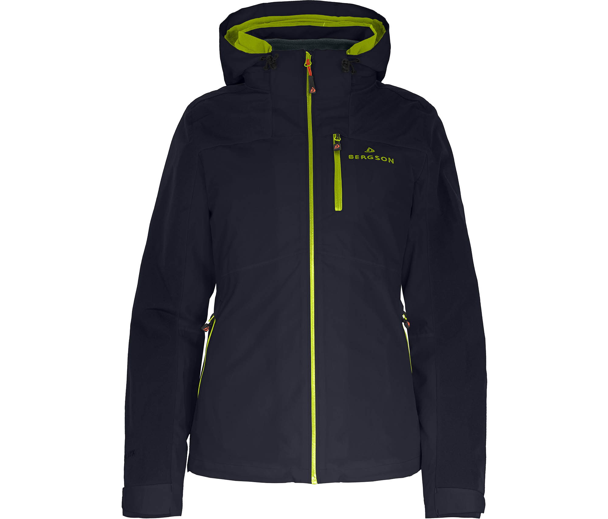 Bergson KURRIKA Damen Regenjacke, Netzfutter, 20000 mm Wassersäule Nacht blau