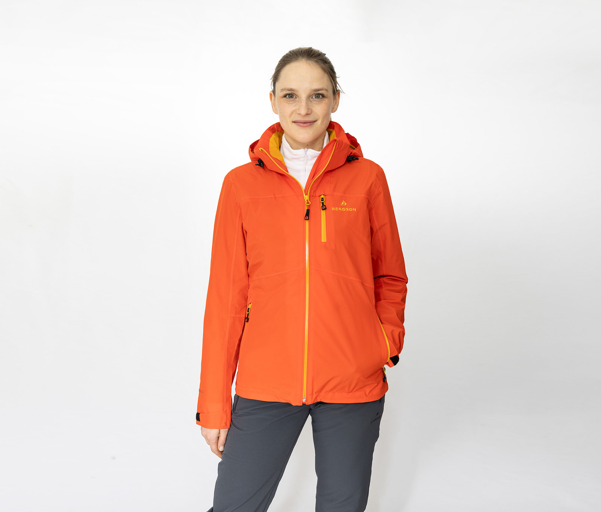 Bergson KURRIKA Damen Regenjacke, Netzfutter, 20000 mm Wassersäule Nacht blau