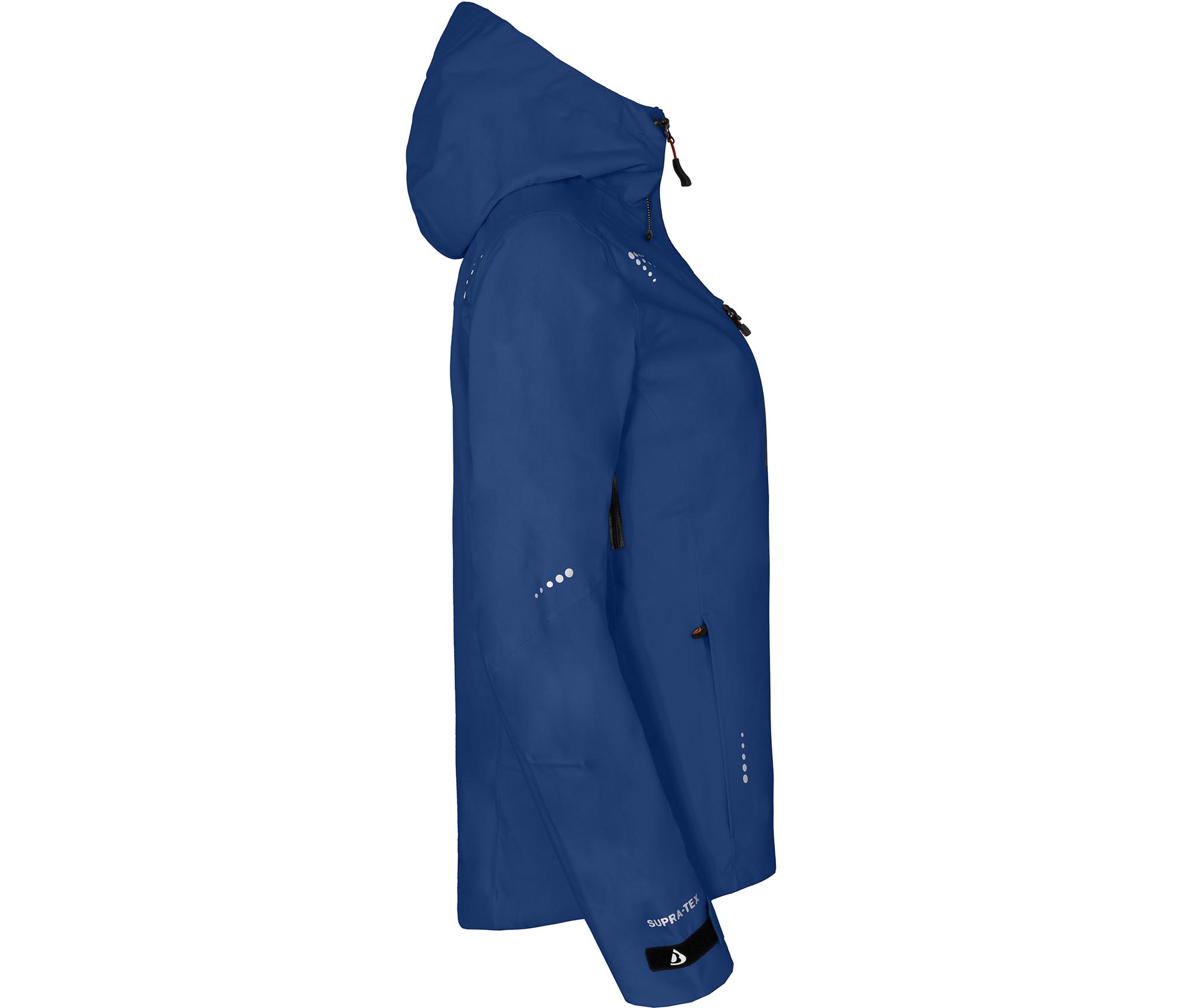 Bergson LEKNES Damen Regenjacke, recycelt, Netzfutter, 20000 mm Wassersäule blau