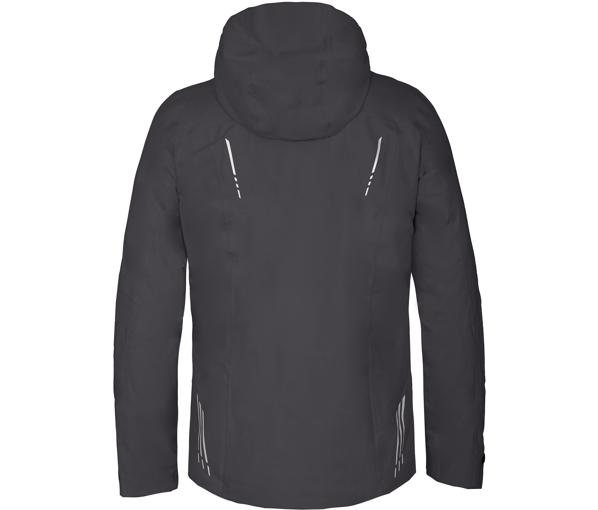 Bergson SKIEN THERMO Herren Regenjacke, leicht wattiert, recycelt, 20000 mm Wassersäule grau